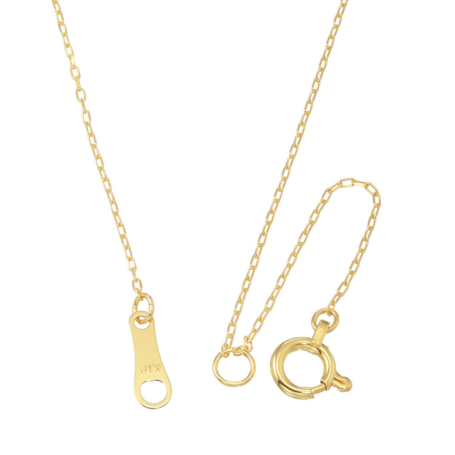 オーサムジュエリー １８Ｋ エッジオーバル ネックレス