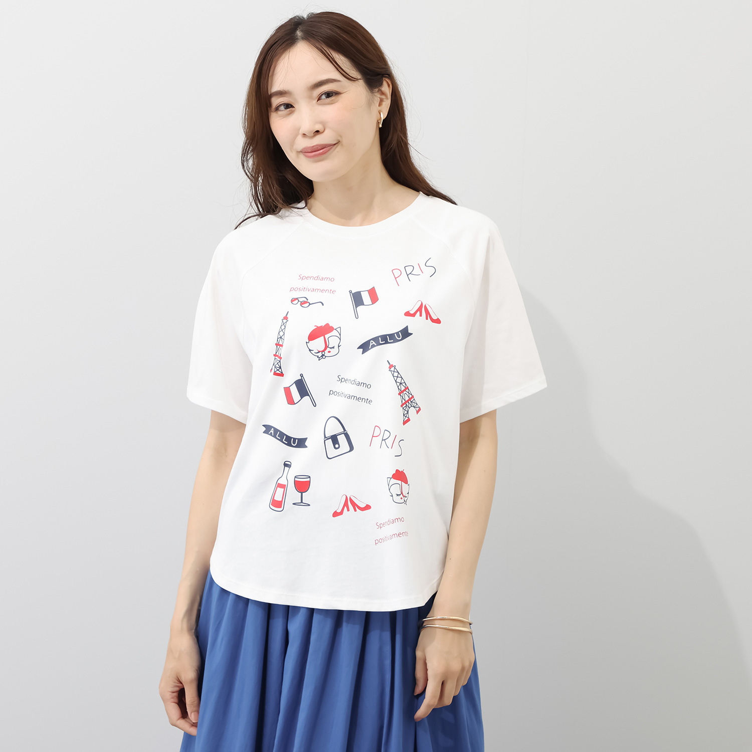 アリュメット アリム マルチプリント Ｔシャツ