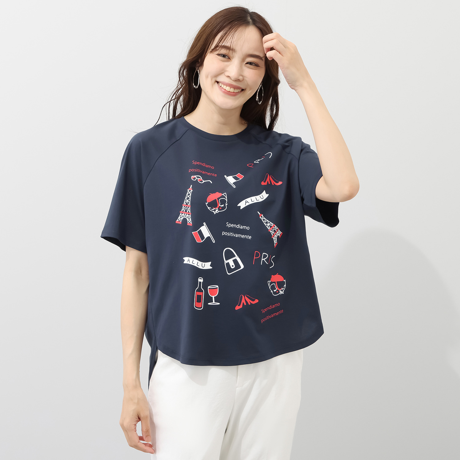 アリュメット アリム マルチプリント Ｔシャツ