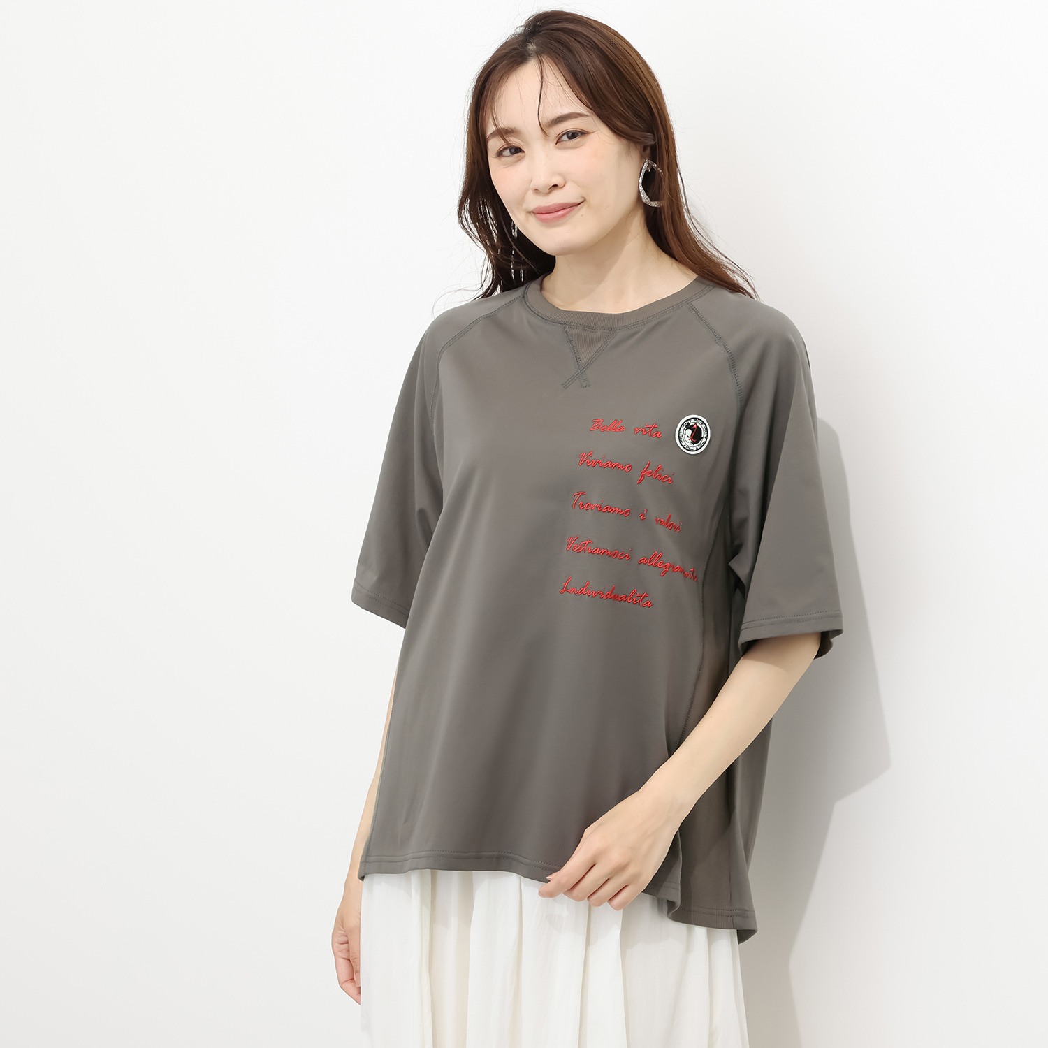 アリュメット アリム ワッペン＆刺しゅう Ｔシャツ（ネ