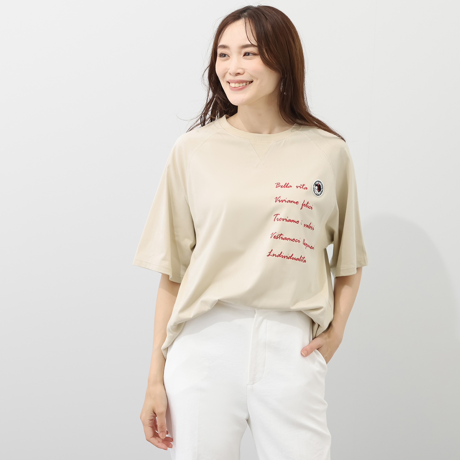 アリュメット アリム ワッペン＆刺しゅう Ｔシャツ（ネ