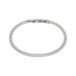 デルークス サージカルステンレス ＣＺ ダブルラインブレスレット