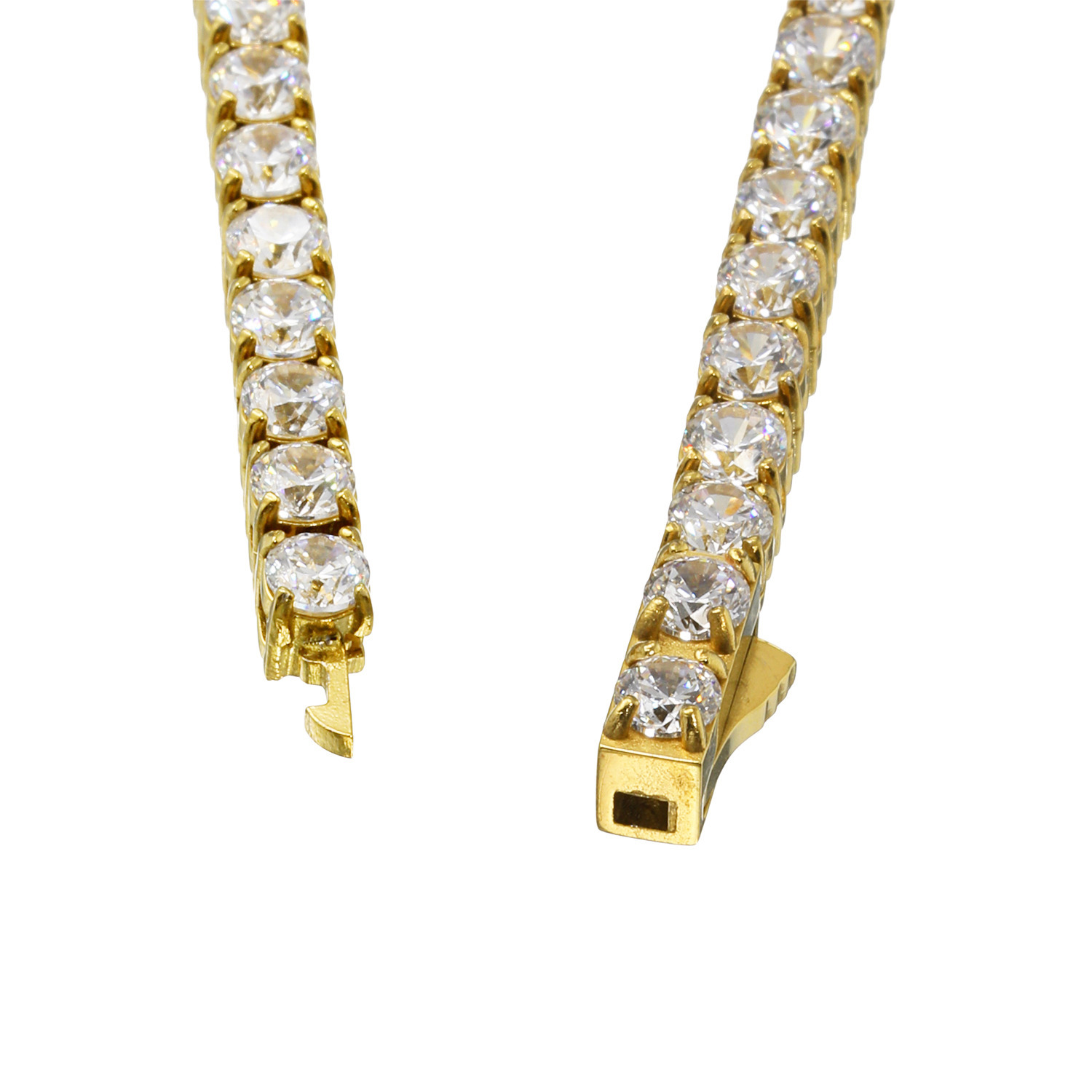 デルークス サージカルステンレス ＣＺ フルエタニティネックレス