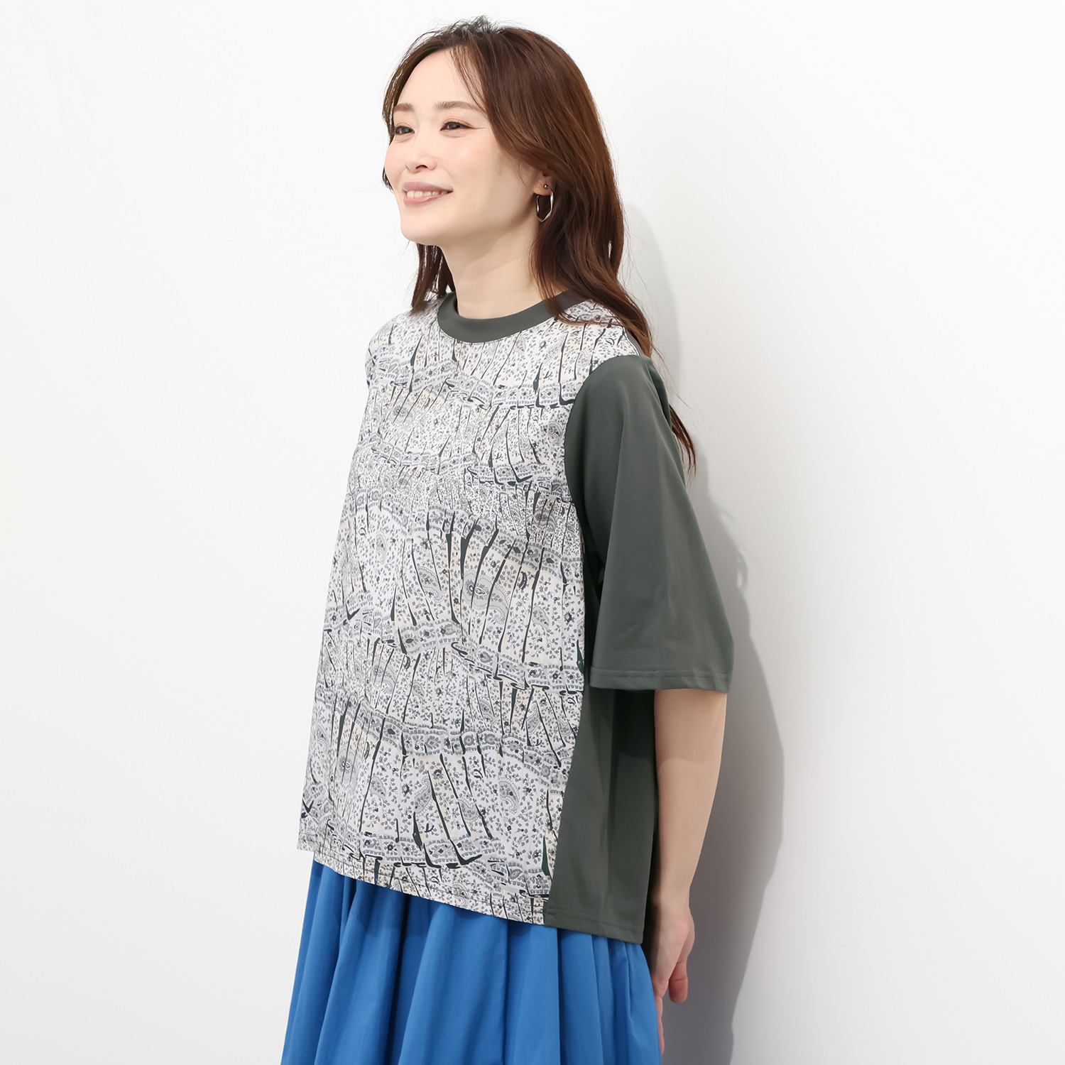 ソソット フロントリバティプリント Ｔシャツ