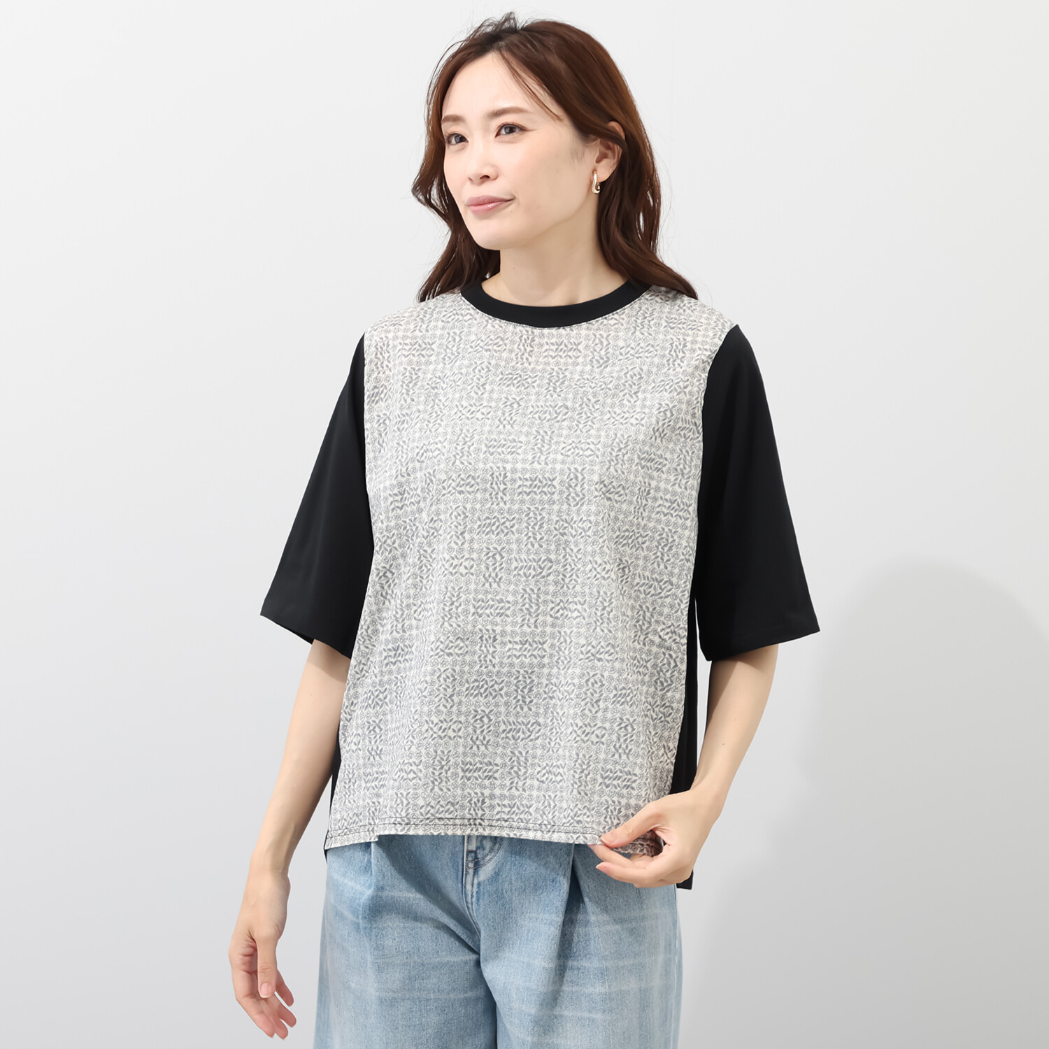 ソソット フロントリバティプリント Ｔシャツ