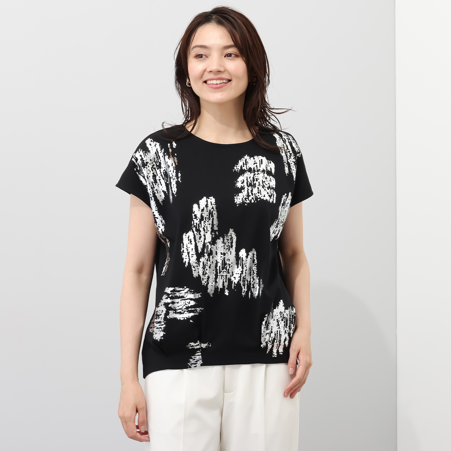 アキ　オザワ 大人のための 上質メタリックＴシャツ “ＫＩＲＡＲＩ”