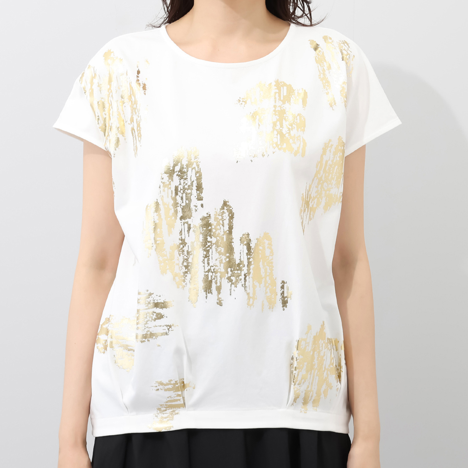 アキ　オザワ 大人のための 上質メタリックＴシャツ “ＫＩＲＡＲＩ”