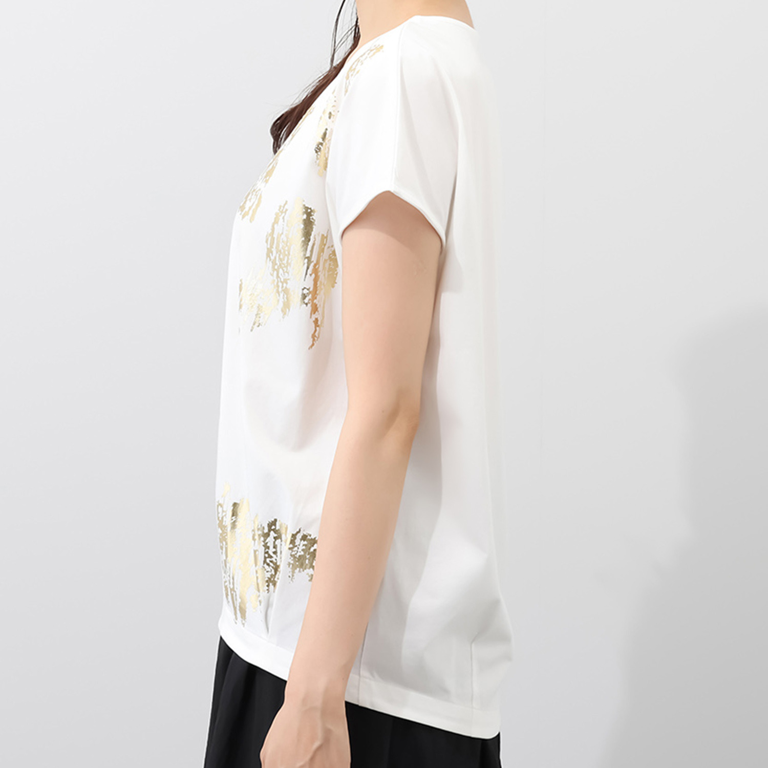 アキ　オザワ 大人のための 上質メタリックＴシャツ “ＫＩＲＡＲＩ”