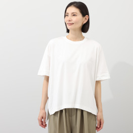 ハンチ 接触冷感 コンパクト糸 サイドスリット オーバーサイズＴシャツ
