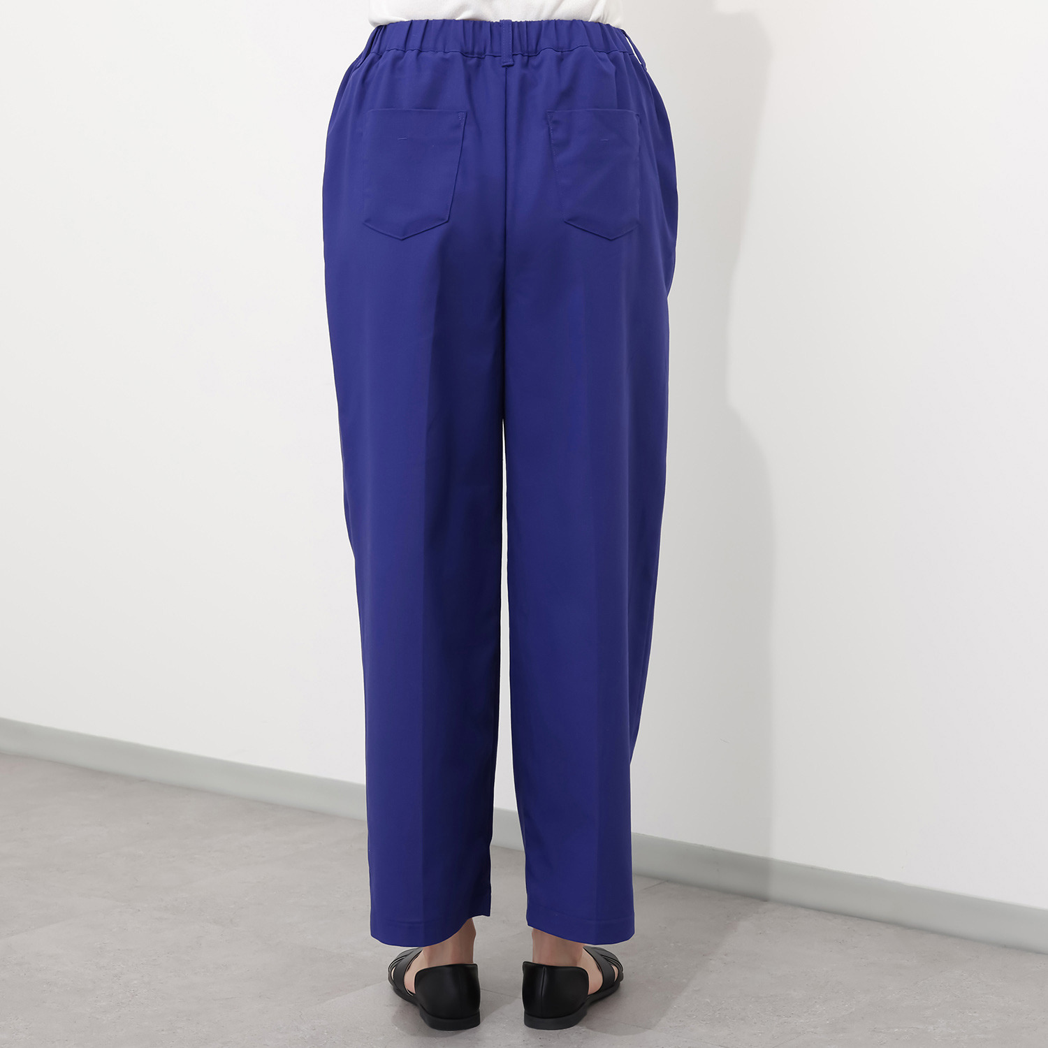 ハンチ リネン混 ストレートパンツ