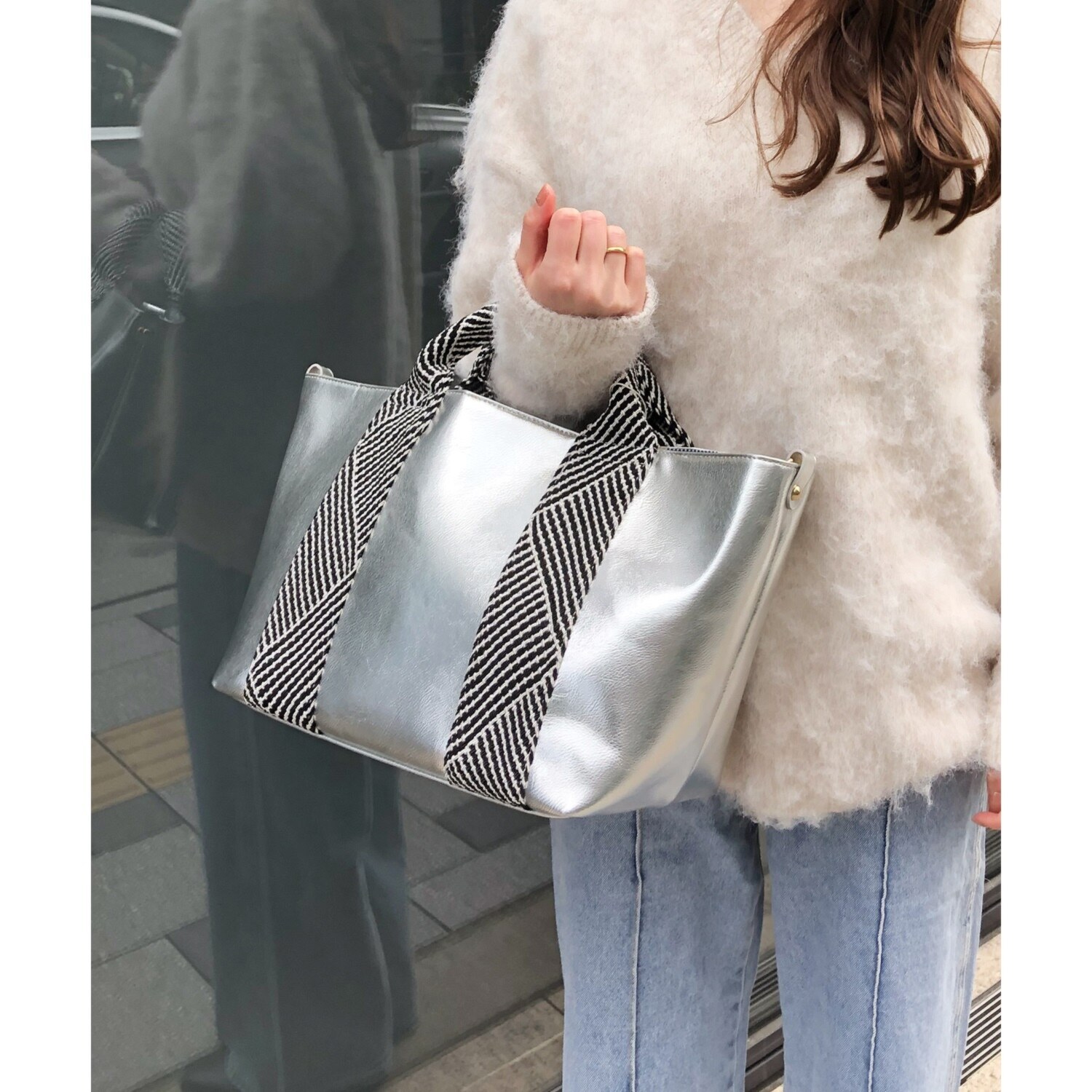 ベルモサ ハンドルアクセント Ａ４トートバッグ