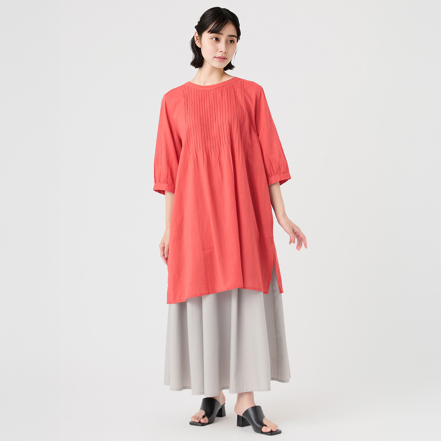 ダジュール ピンタックチュニック ワンピース