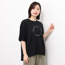 エムエムオー 接触冷感スムース クルーネック ロゴプリント 半袖Ｔシャツ