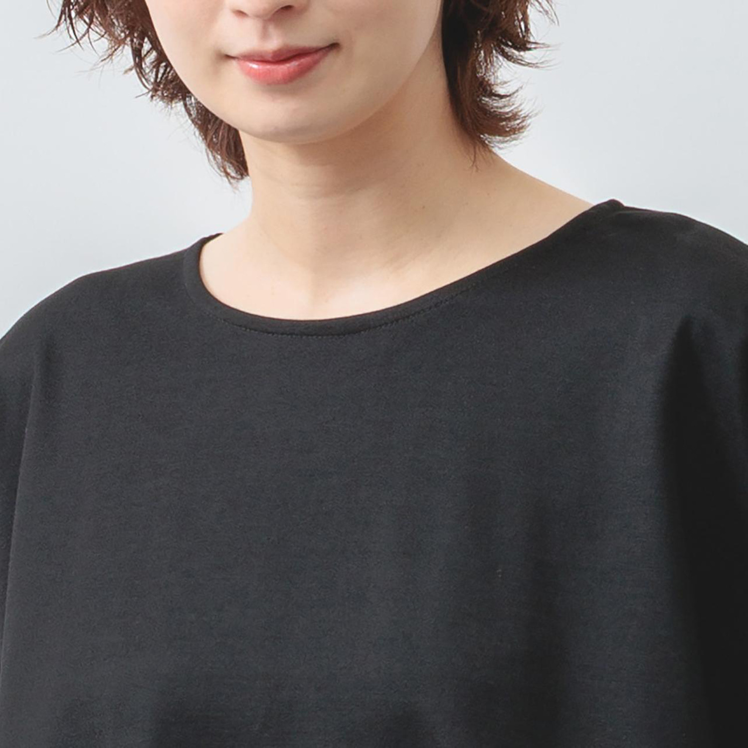エムエムオー 接触冷感鹿の子 ドルマンスリーブ ブラウス