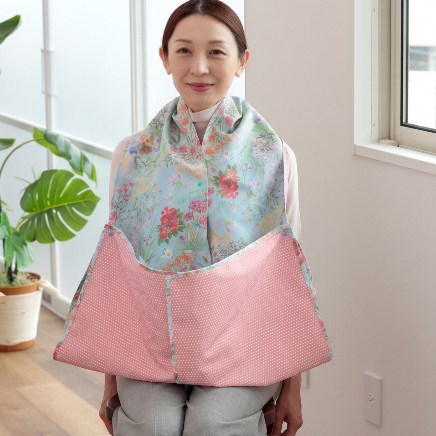 纏う。機能美。 ストールのようなエプロン “エプーフ” Ｄｅｓｉｇｎ　ｂｙ ＹＵＫＡ　ＦＡＢＲＩＣ