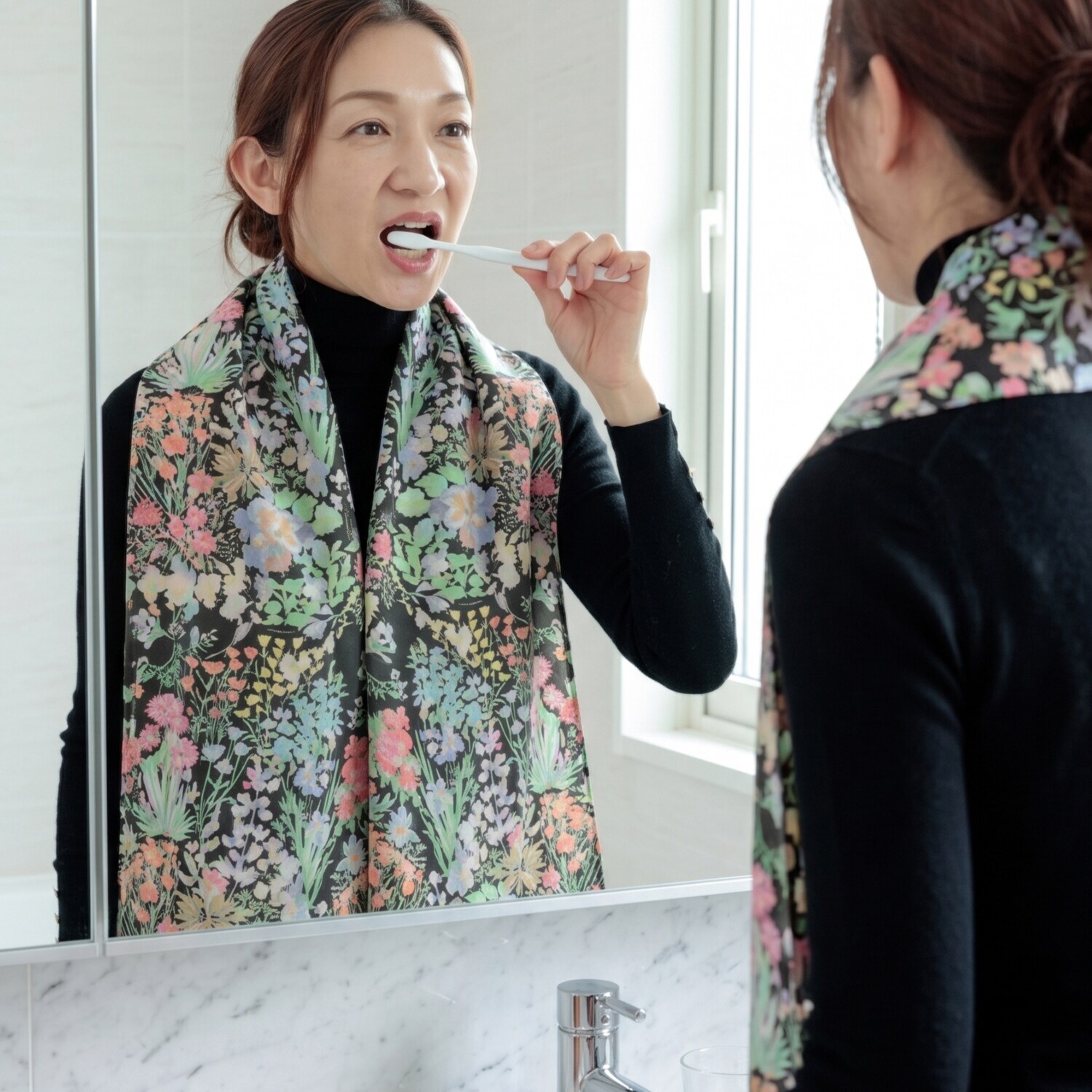 纏う。機能美。 ストールのようなエプロン “エプーフ” Ｄｅｓｉｇｎ　ｂｙ ＹＵＫＡ　ＦＡＢＲＩＣ
