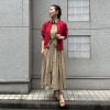 タマミ　ワタナベ シャツカラー ２ウェイワンピース “ドゥーブル”