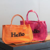グッシオイタリー Ｈｅｌｌｏロゴ刺しゅう メッシュバッグインバッグ ＜マルシェバッグ付＞