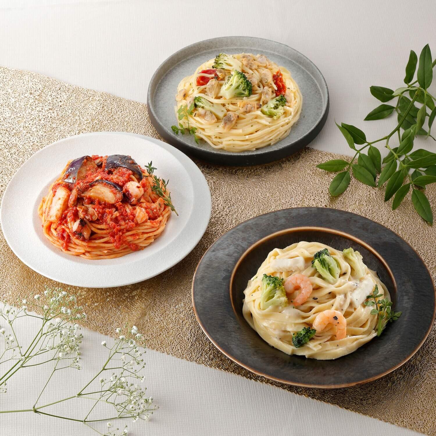 レンジで簡単！ 本格海鮮生パスタ ３種セット