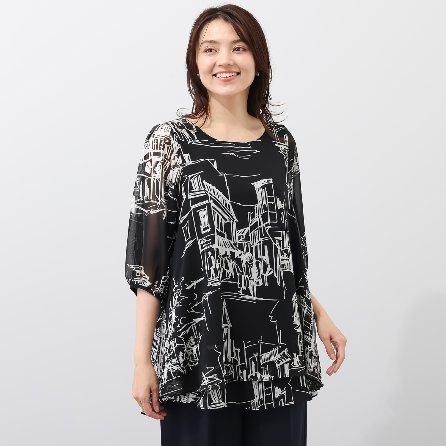 ダジュール シフォンチュニック