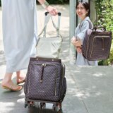 ＥＬＬＥ　ＳＰＯＲＴ はっ水 取り外してリュックになる キューブ柄 キャリーカート
