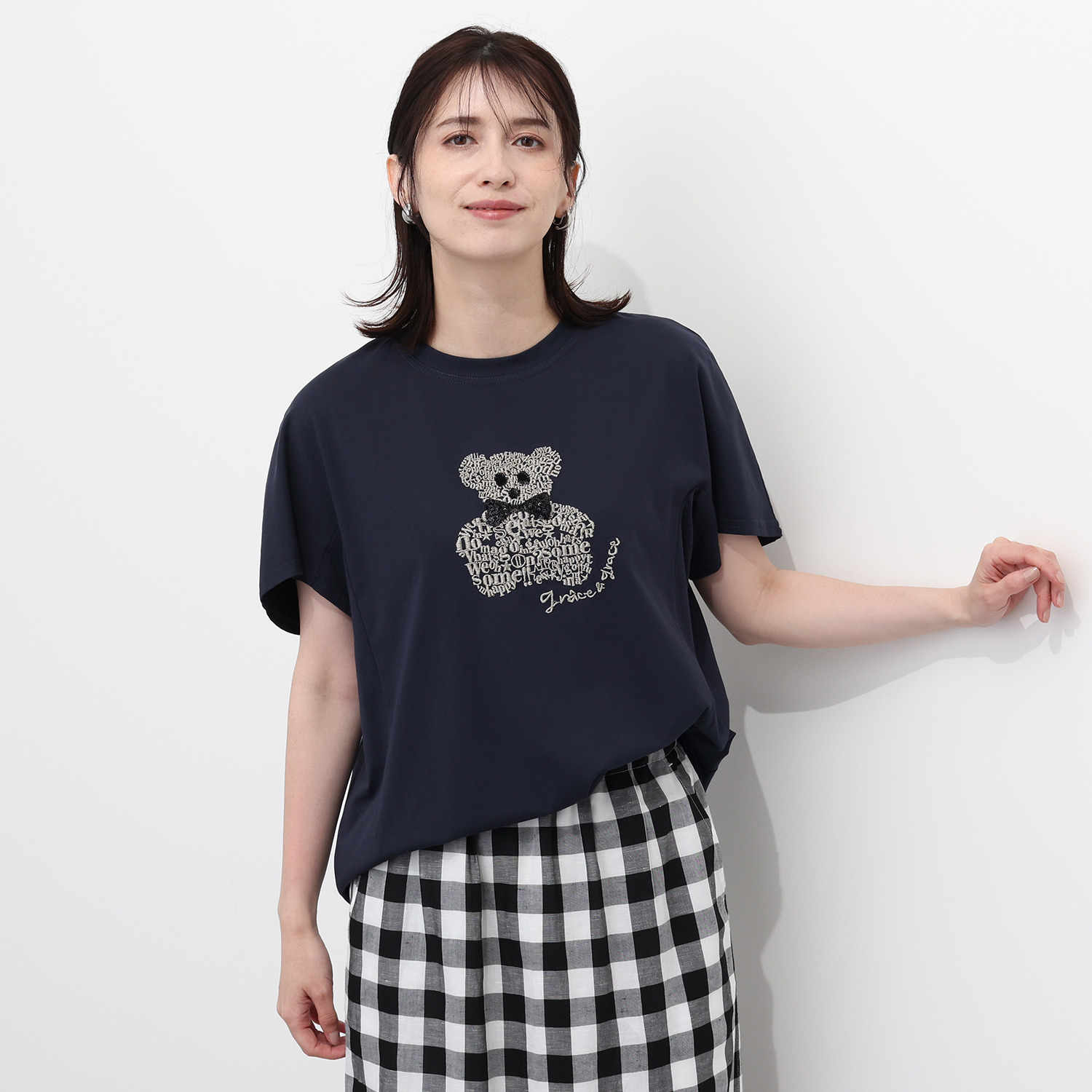 スタイル・ラヴィー スパンコール＆ 刺しゅうモティーフ プルオーバー