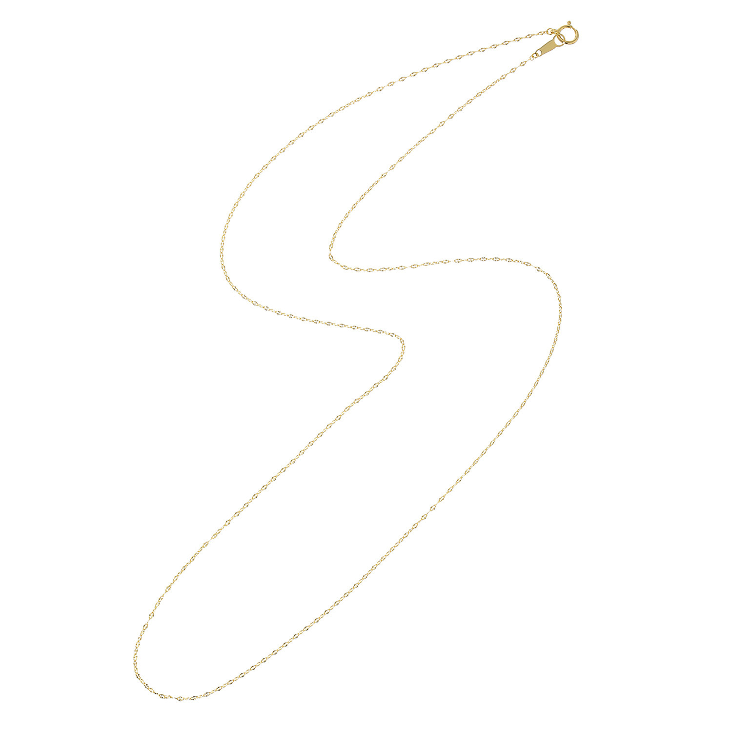 シマ・キャプシーヌ １８Ｋ ツイストペタルチェーン ロングネックレス