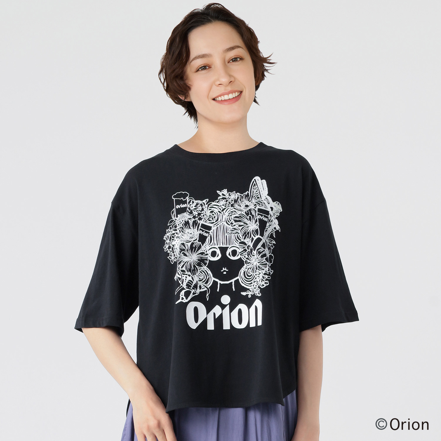 スカラー フラワーカーニバル柄 ＵＶプリント Ｔシャツ