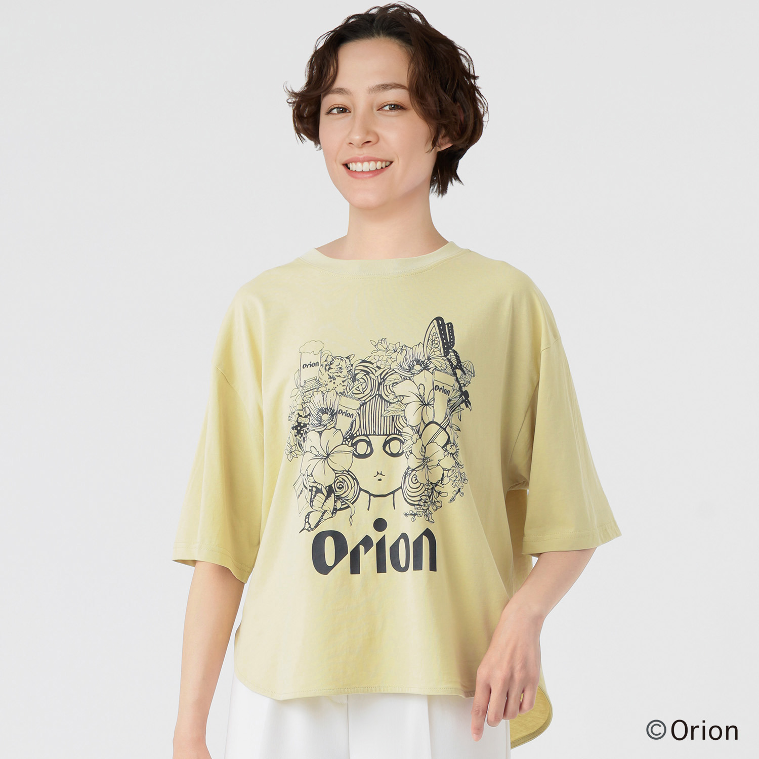 スカラー フラワーカーニバル柄 ＵＶプリント Ｔシャツ
