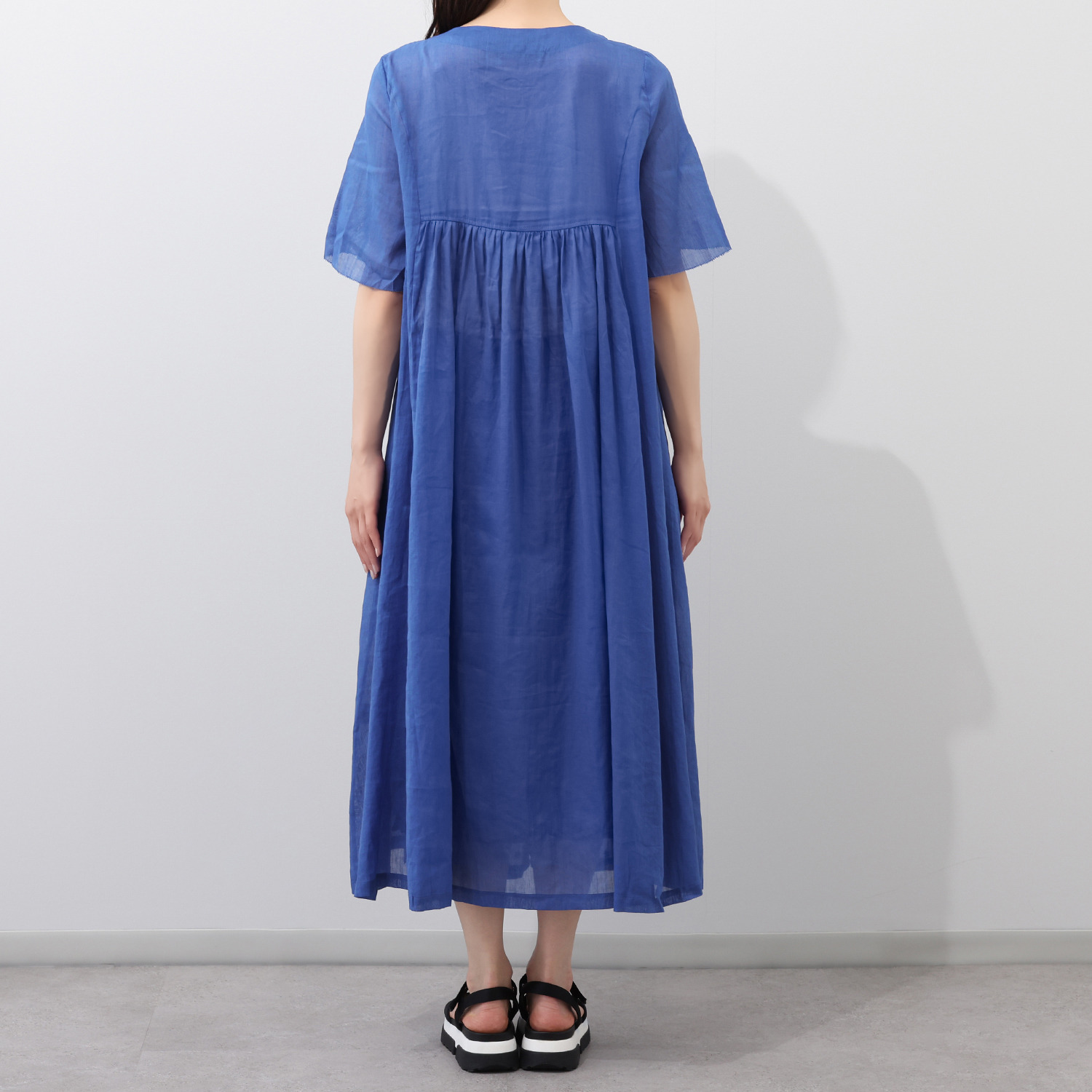 ポンデシャロン オリジナル刺しゅう ラミーコットンワンピース