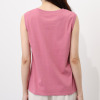 エムズ　スタイル ソフトフライス メロウアクセント リブ切替 タンクトップ