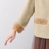 アンドスピカ ベロア使い ツイードジャケット
