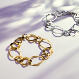 エービーステン ステンレス チェーンブレスレット