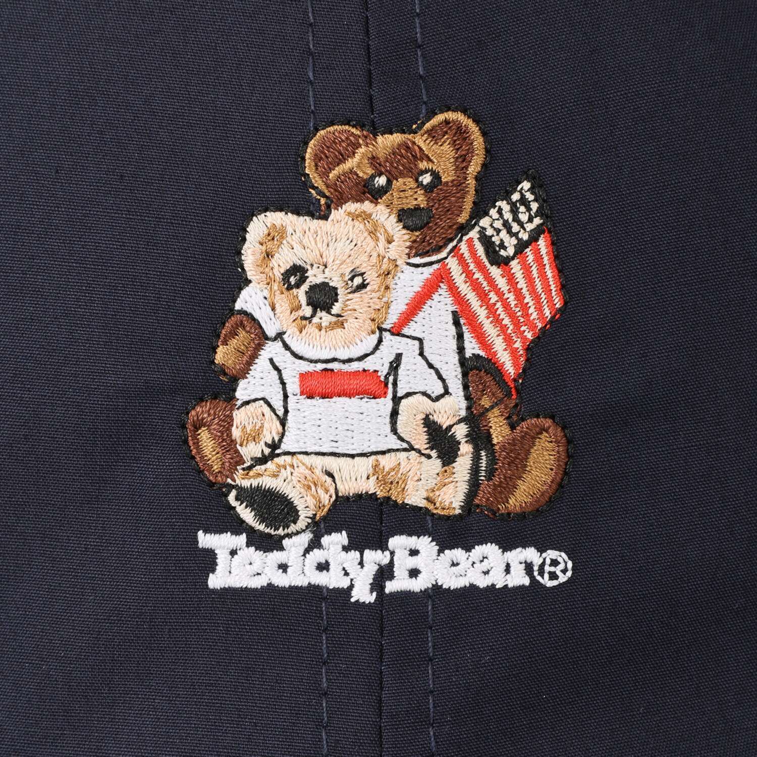 テディベア 刺しゅう入り キャップ