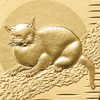 光則 純金製　小判 “黒き猫” ＜１０ｇ＞