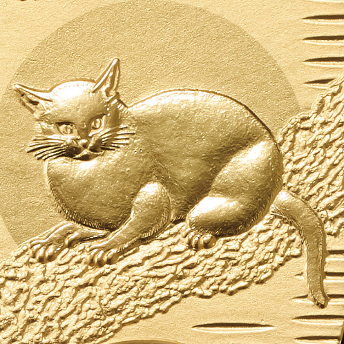 光則 純金製　小判 “黒き猫” ＜３０ｇ＞