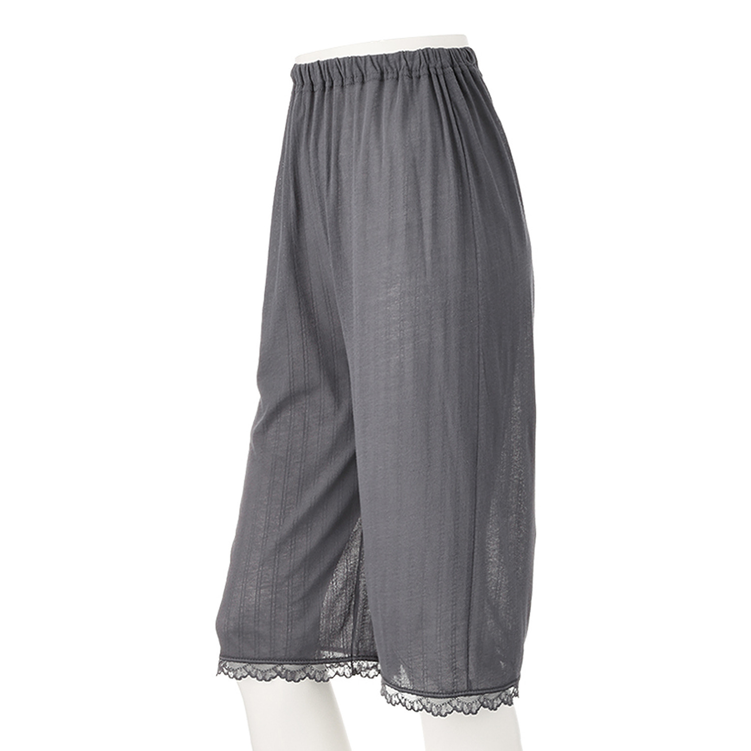 ジュエル 抗菌防臭・綿１００％ エアリーなメッシュ 七分丈ロングペチパンツ ３枚セット