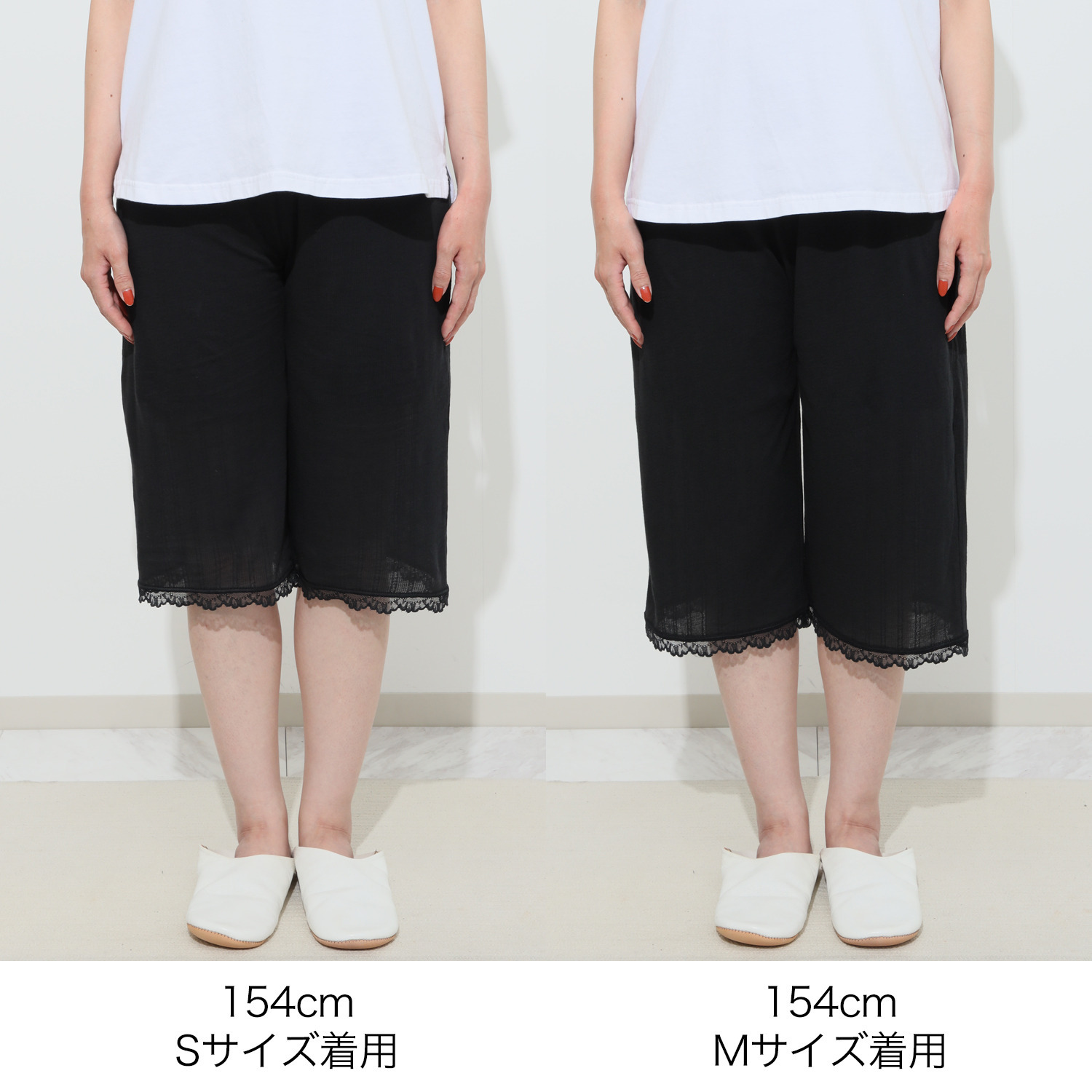 ジュエル 抗菌防臭・綿１００％ エアリーなメッシュ 七分丈ロングペチパンツ ３枚セット