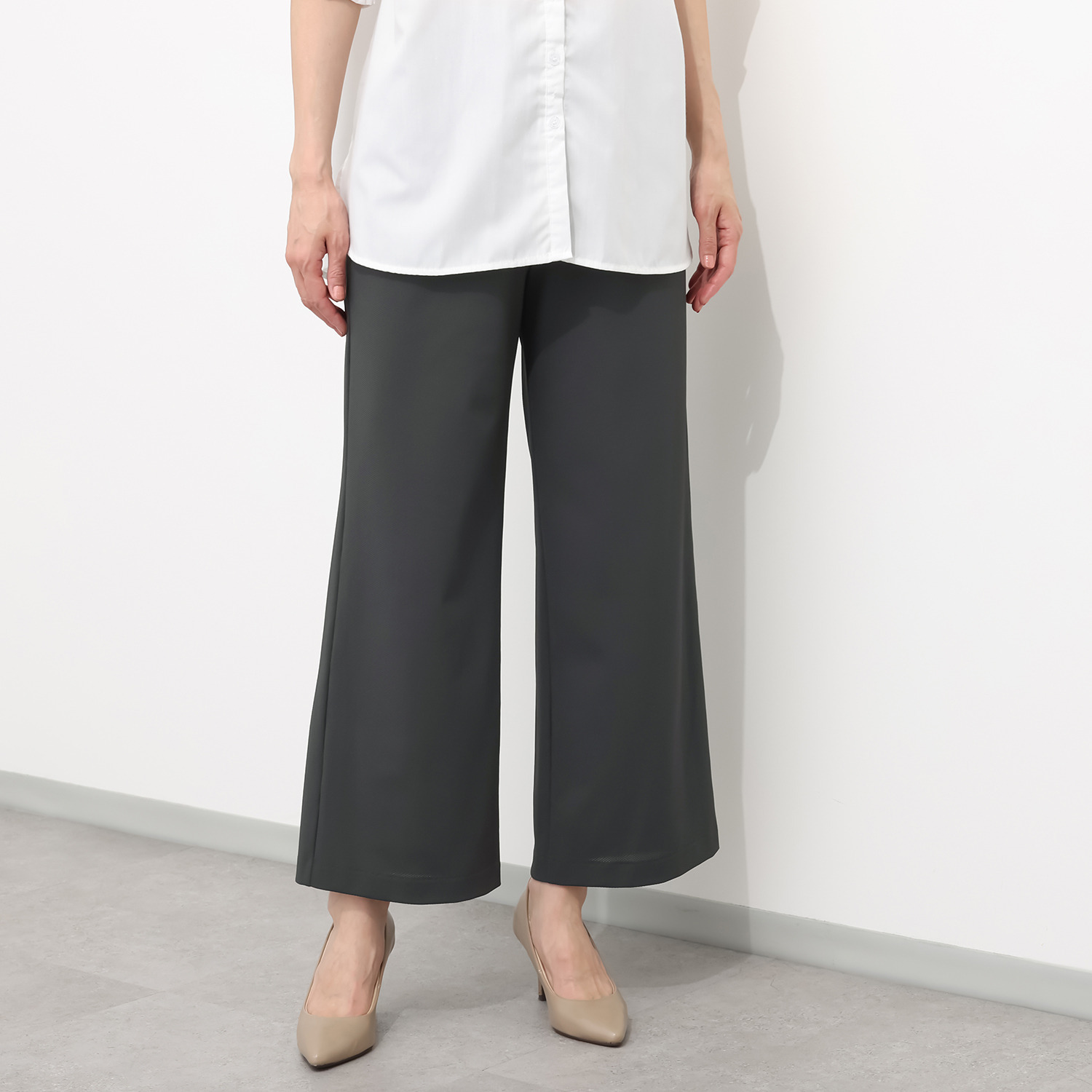 ピーツー 通気性がすごい！！！！！ メッシュなのに透けにくい ゆったりストレートパンツ ＜股下６８ｃｍ＞