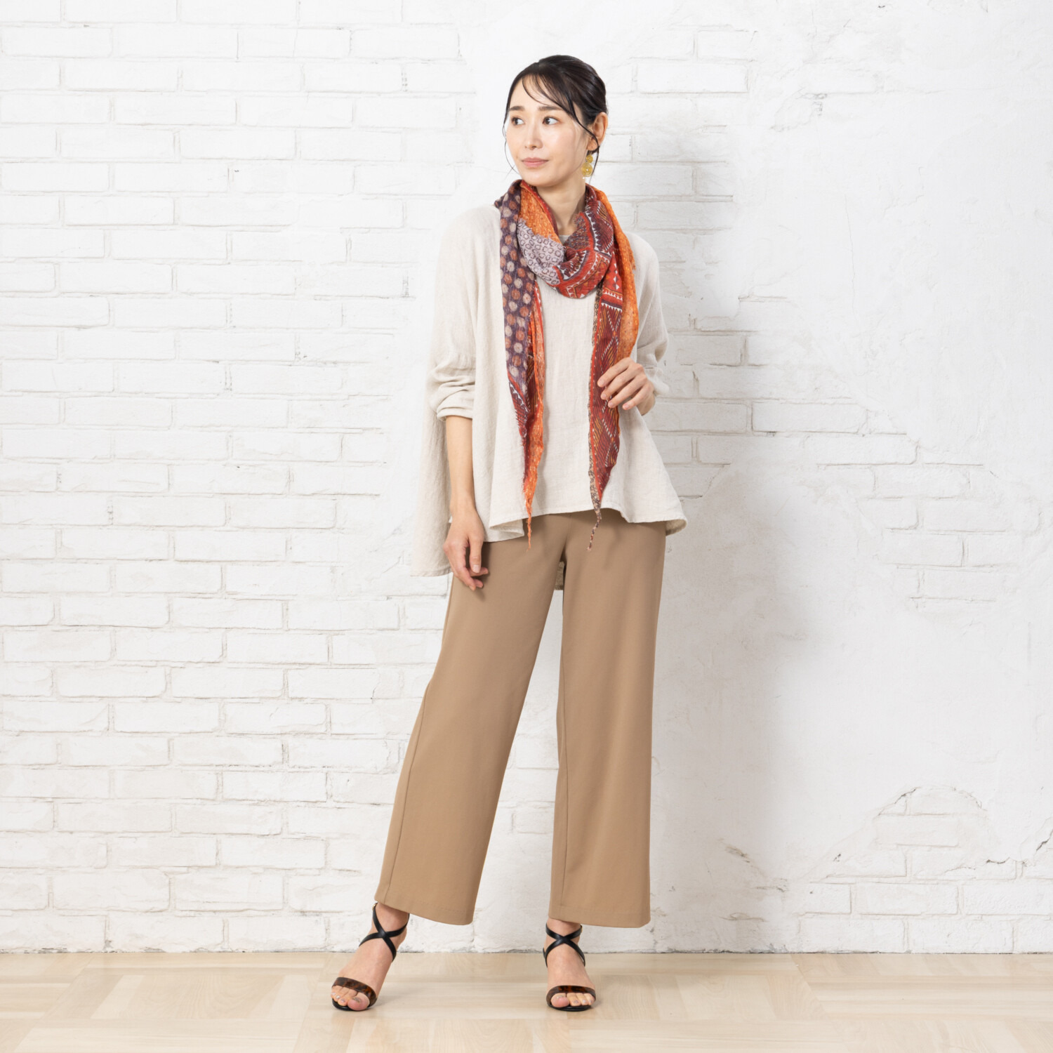 ピーツー 通気性がすごい！！！！！ メッシュなのに透けにくい ゆったりストレートパンツ ＜股下６８ｃｍ＞