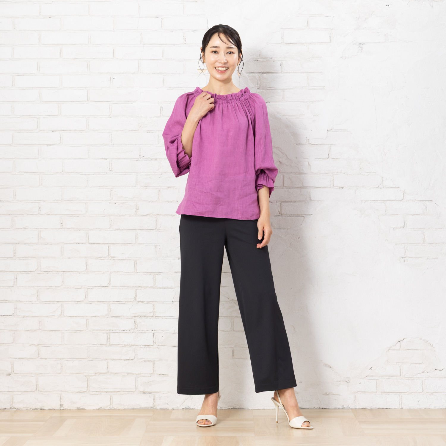 ピーツー 通気性がすごい！！！！！ メッシュなのに透けにくい ゆったりストレートパンツ ＜股下６８ｃｍ＞