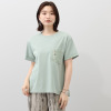 ヘブンアンドアース 接触冷感・ＵＶカット 異素材使い ポケット付Ｔシャツ