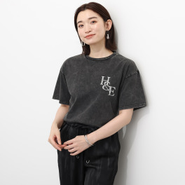 ヘブンアンドアース 接触冷感・ＵＶカット グリッターロゴ Ｔシャツ