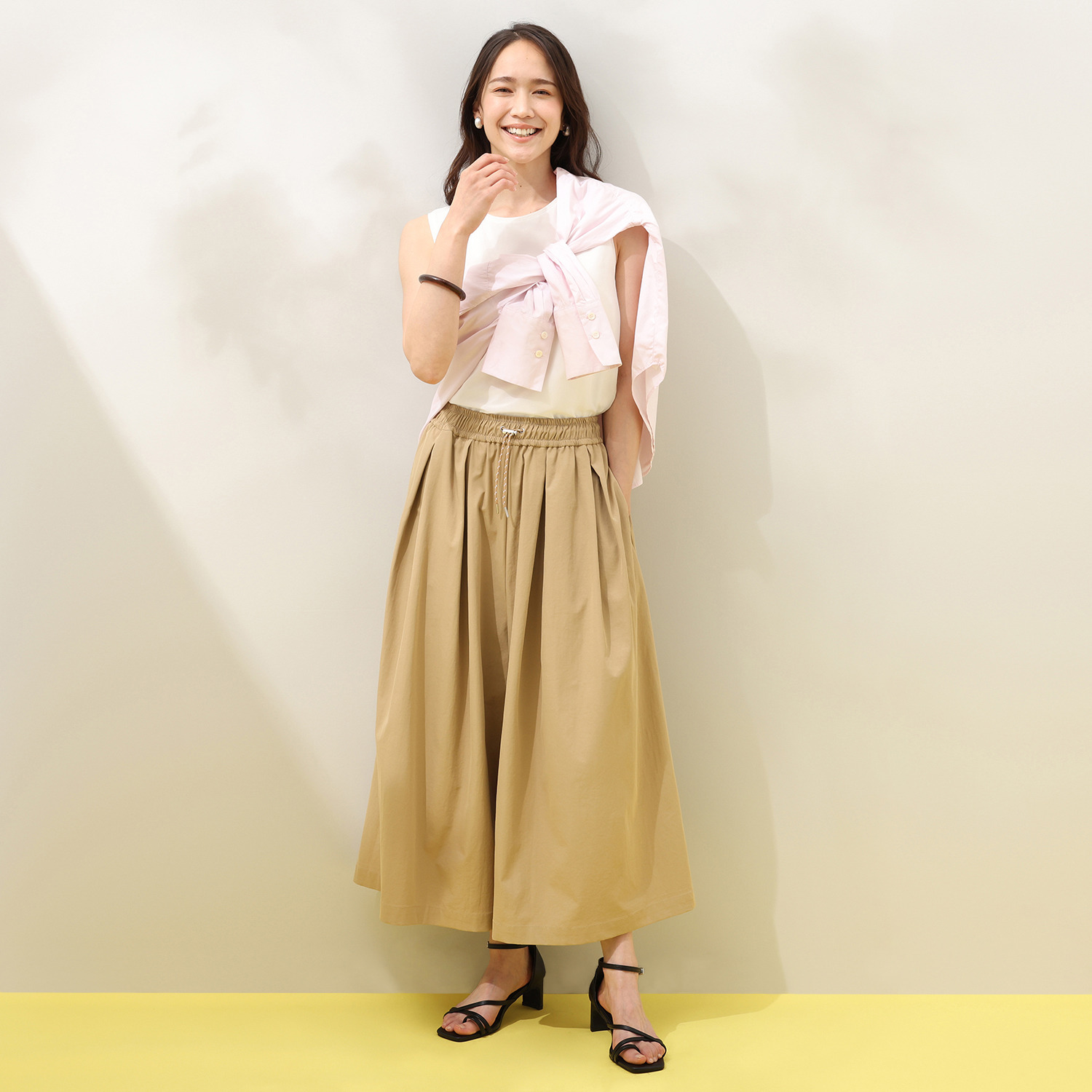 シーン ワイドシルエット アンクルパンツ