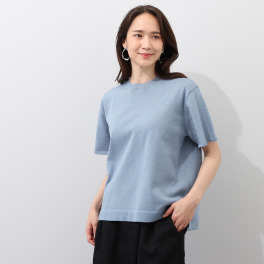 ミューリエ リュラックスできちんと 配色スリーブ プレーディングニット Tシャツ