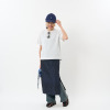 ミューリエ リュラックスできちんと 配色スリーブ プレーディングニット Ｔシャツ