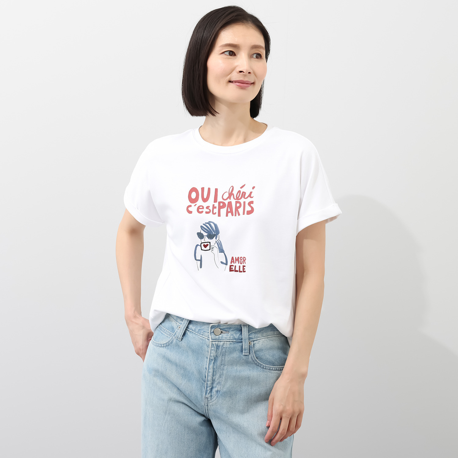 エル　ステュディオ パリジェンヌグラフィック Ｔシャツ