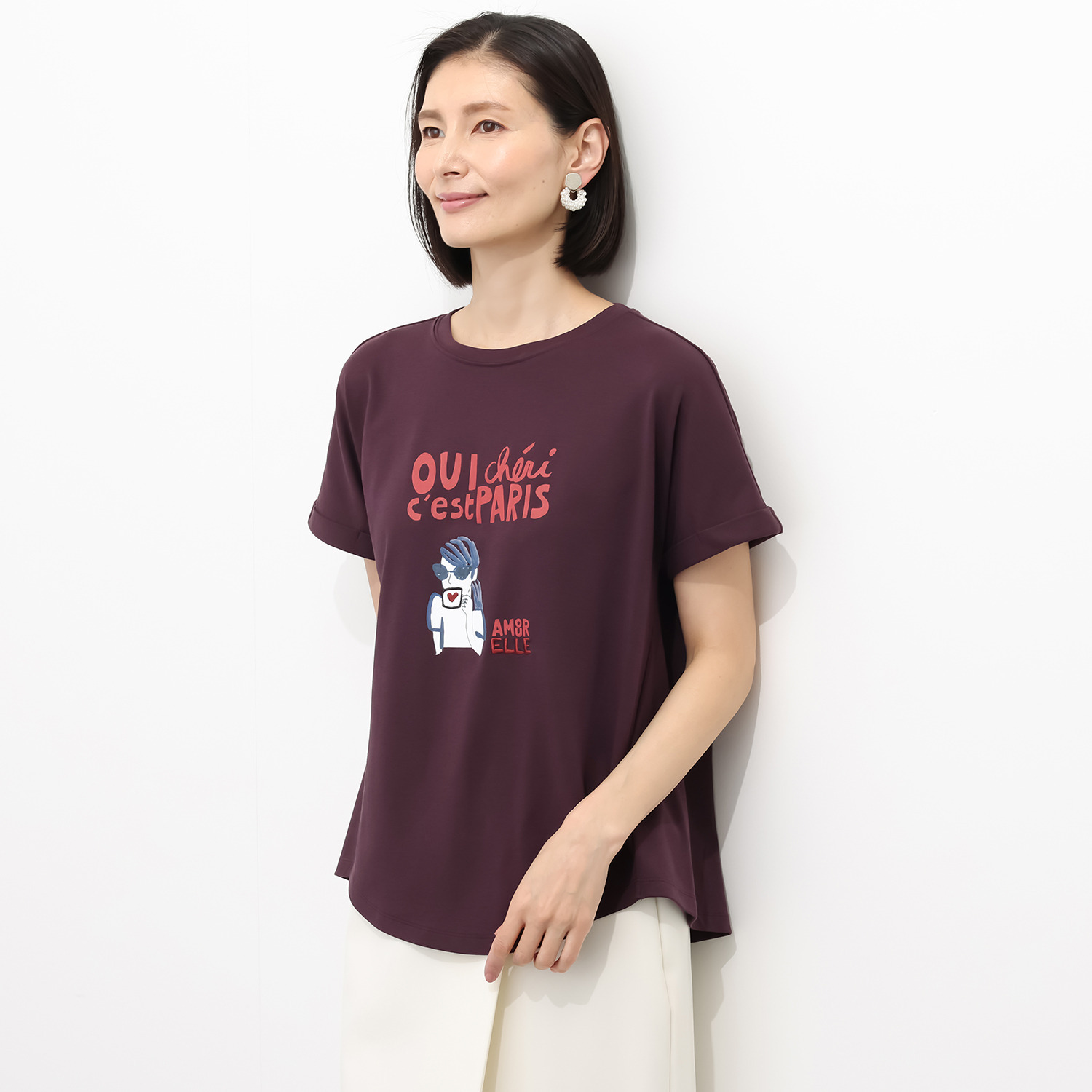 エル　ステュディオ パリジェンヌグラフィック Ｔシャツ