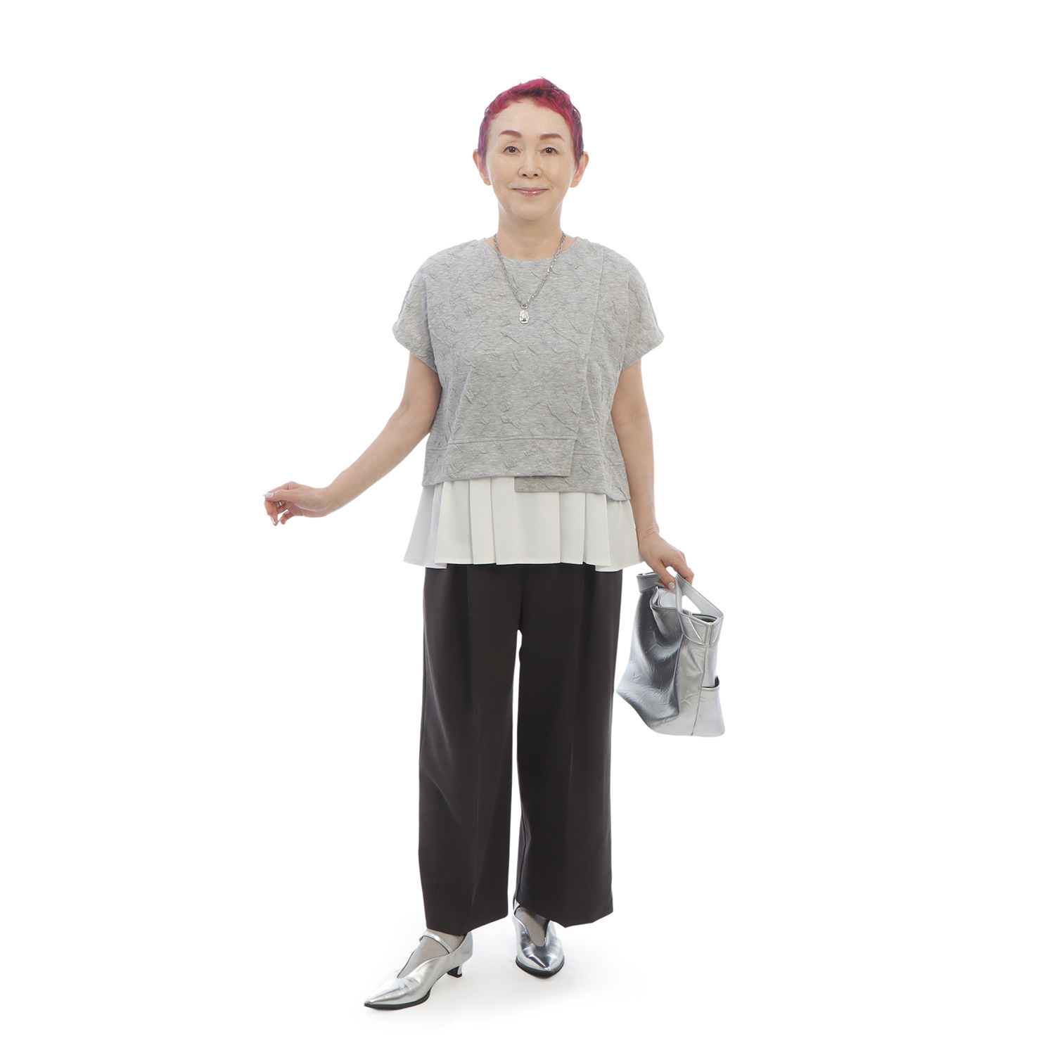 コモエリークローゼット クロップトワイドパンツ