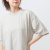 エムエムオー 接触冷感　綿混ベア天竺 ハイネック ドロップショルダー Ｔシャツ